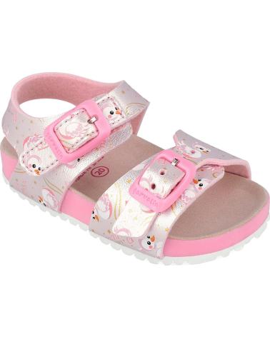 GARVALIN SANDALIAS BIO METALIZADAS 262461-A ROSA