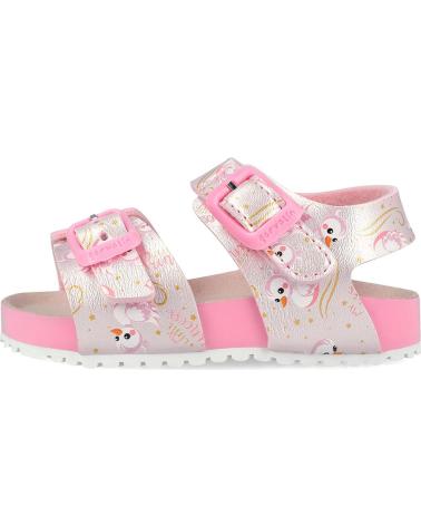 GARVALIN SANDALIAS BIO METALIZADAS 262461-A ROSA