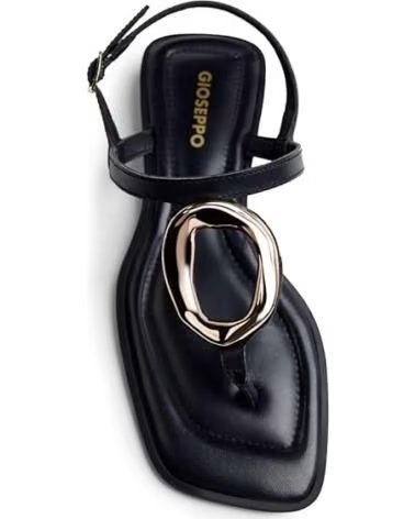 SANDALIAS PLANAS GIOSEPPO MATUU 79024 COLOR NEGRO