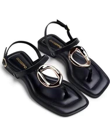 SANDALIAS PLANAS GIOSEPPO MATUU 79024 COLOR NEGRO