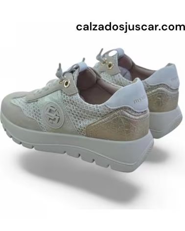BASKETS MYSOFT 266 MÉTALLISÉES DORADO