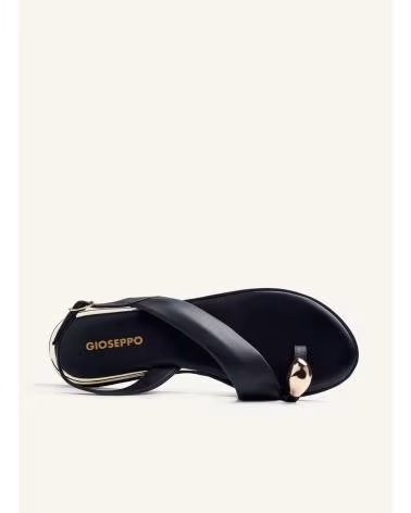 GIOSEPPO STONY FLACHE SANDALEN MIT METALLISCHEM DETAIL 79072-P NEGRO
