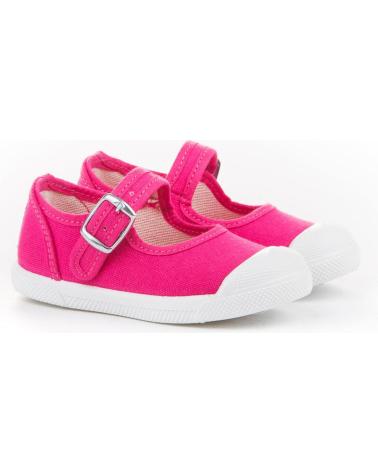 Sandalias de Niña ANGELITOS LONA TEXTIL 126 FUXIA