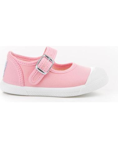Deportivas de Niña ANGELITOS LONA TEXTIL 126 ROSA