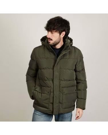 GEOX MHILSTONE HOODED PUFFER JACKET F3353