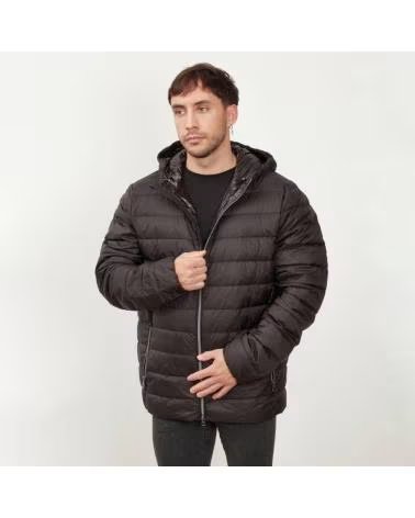 GEOX QUILTED HOODED JACKET DERECK F9000