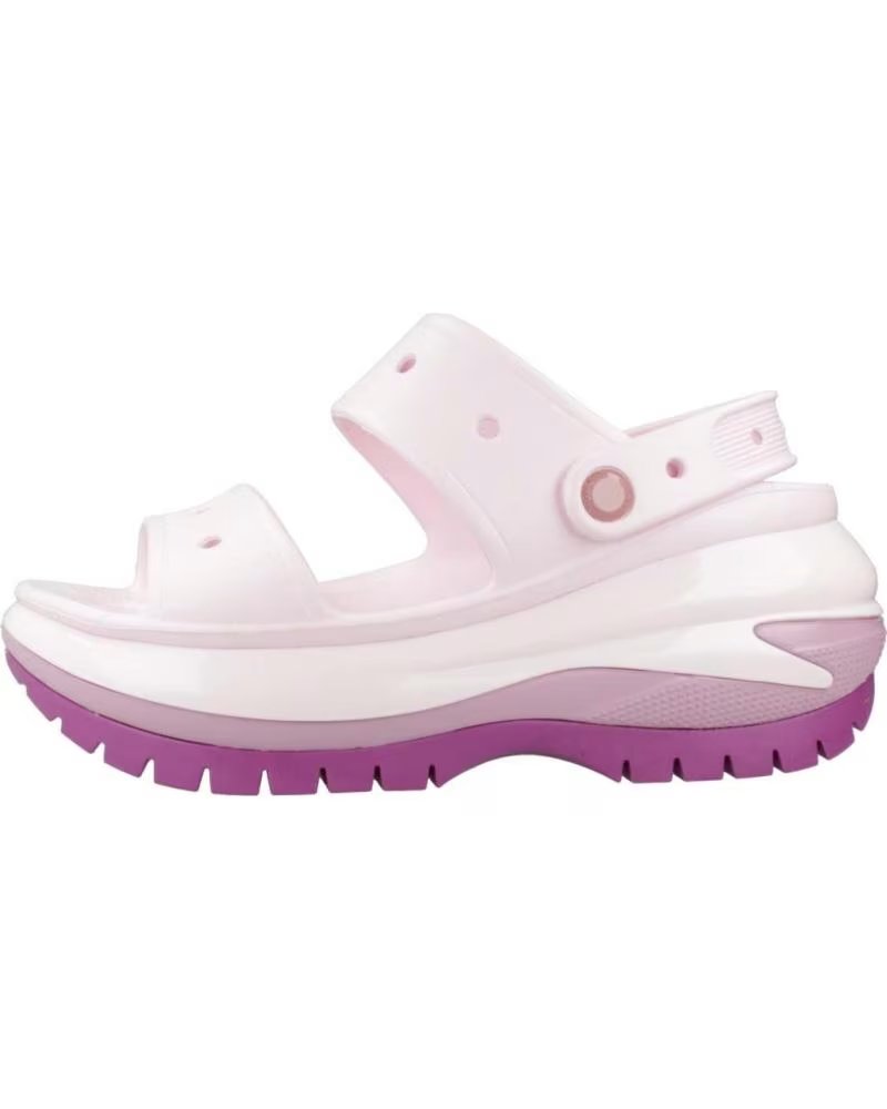 CROCS SANDALES À PLATEFORME MEGA CRUSH HYDRANGEA EN ROSE POUR UNISEXE CLAIR
