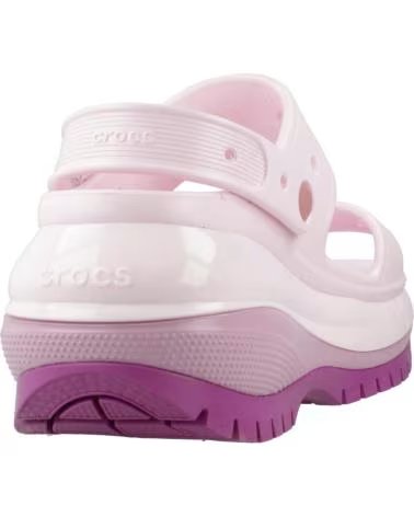 CROCS SANDALES À PLATEFORME MEGA CRUSH HYDRANGEA EN ROSE POUR UNISEXE CLAIR