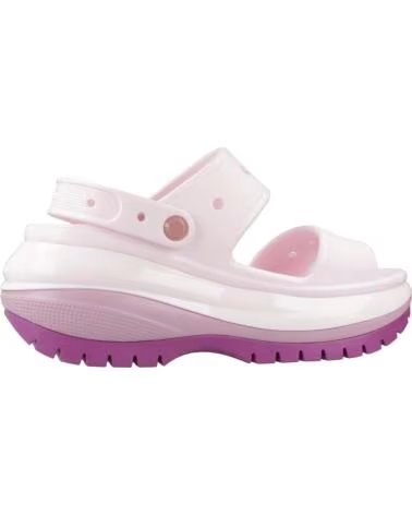 CROCS SANDALES À PLATEFORME MEGA CRUSH HYDRANGEA EN ROSE POUR UNISEXE CLAIR