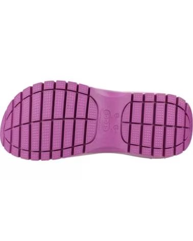CROCS SANDALES À PLATEFORME MEGA CRUSH HYDRANGEA EN ROSE POUR UNISEXE CLAIR