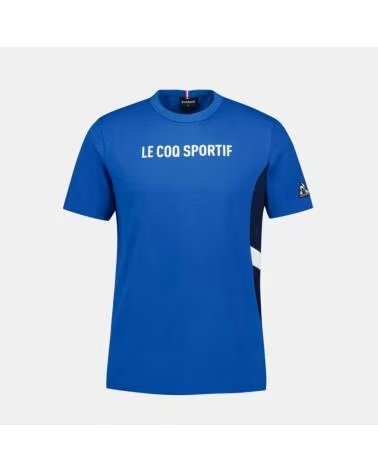 CAMISETA MANGA CORTA LE COQ SPORTIF CON LOGO AZUL