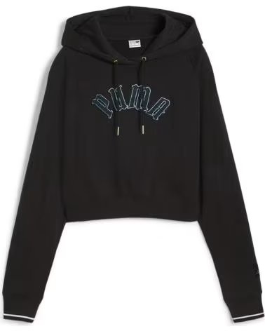 PUMA MOLETOM COM CAPUZ CLASSICS PLAY PARIS BLACK