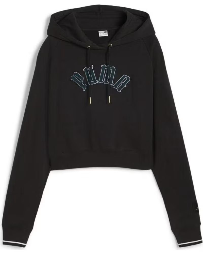 PUMA MOLETOM COM CAPUZ CLASSICS PLAY PARIS BLACK