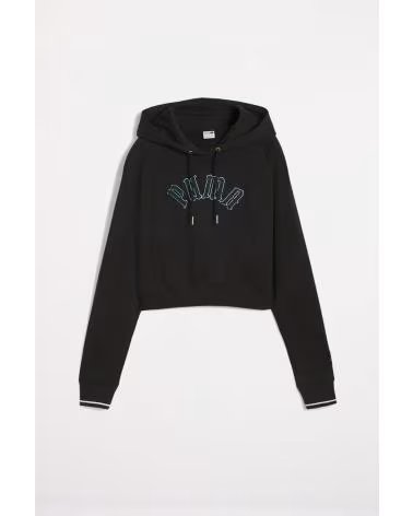 PUMA MOLETOM COM CAPUZ CLASSICS PLAY PARIS BLACK