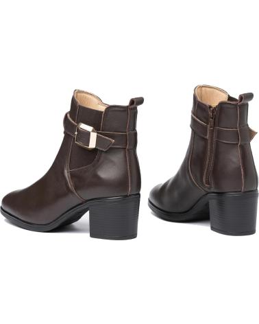 Botines de Mujer EVA MAÑAS BOTIN PIEL 1301 MARRON