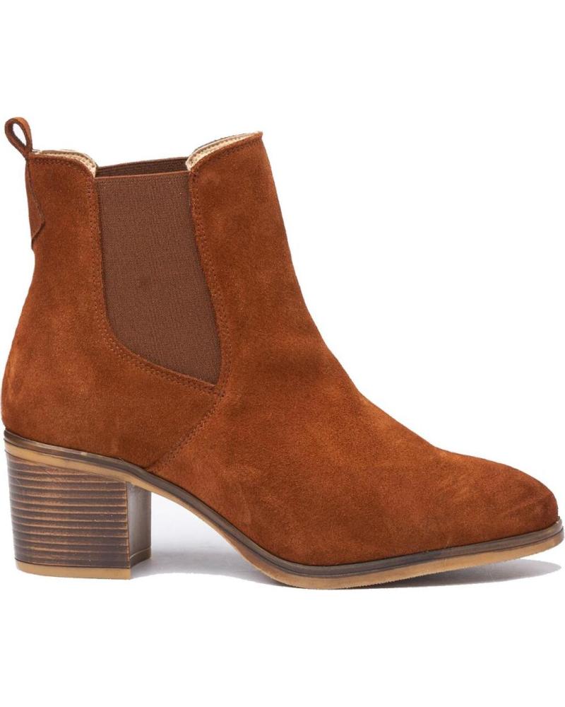 Botines de Mujer EVA MAÑAS BOTIN PIEL 1304 CUERO