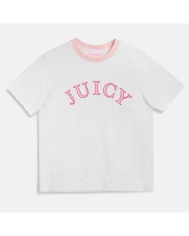 JUICY COUTURE CAMISETA COLLEGE GIRLFRIEND WHITE
