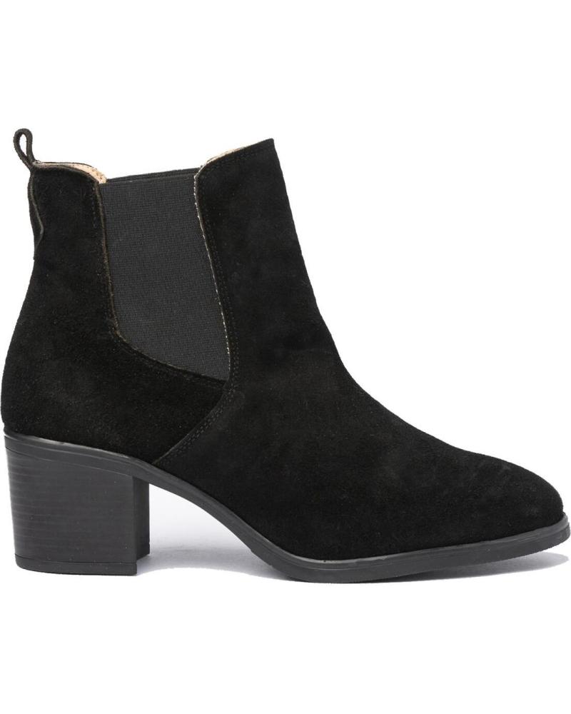 Botines de Mujer EVA MAÑAS BOTIN PIEL 1304 NEGRO