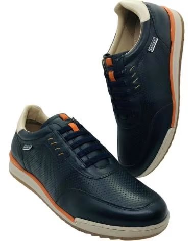 BAERCHI SAPATO CASUAL BAERCHI 7501 COM ATACADORES ELÁSTICOS AZUL