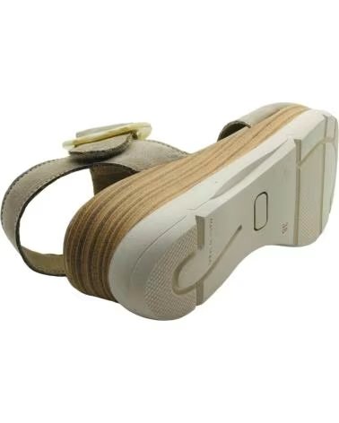 BAERCHI SANDALE COMPENSÉE MODÈLE 40200 AVEC FERMETURE À BOUCLE TAUPE