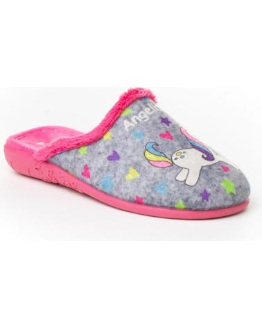 Hausschuhe für Damen und Herren ANGELITOS PANTUFLA UNICORNIO 134 GRIS