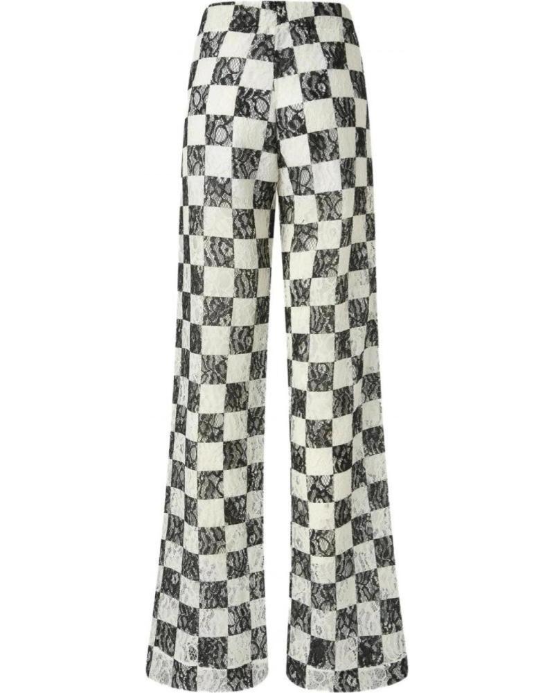 PINKO PANTALONES PERCY DE TIRO ALTO ESTAMPADO CUADROS ZZ1