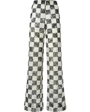 PINKO PANTALONES PERCY DE TIRO ALTO ESTAMPADO CUADROS ZZ1