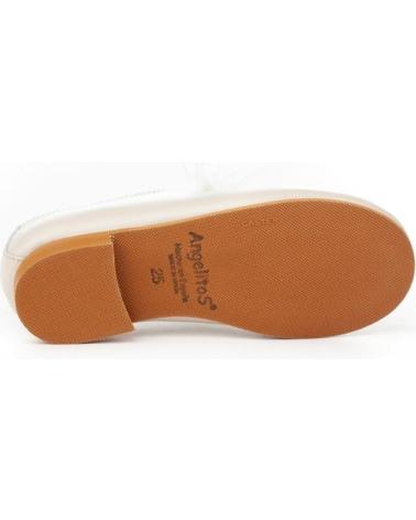 Zapatos de Niña ANGELITOS BAILARINA CEREMONIA PIEL 1392 BEIGE