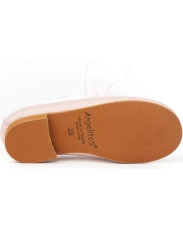Zapatos de Niña ANGELITOS BAILARINA CEREMONIA PIEL 1392 ROSA