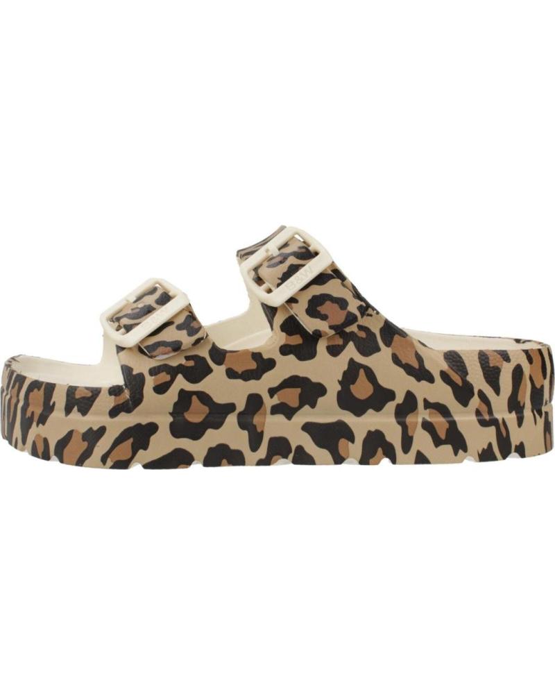 BW BREAK WALK CHANCLAS CON HEBILLAS DOBLES ESTAMPADO LEOPARDO BJSH391002 LEOPARD