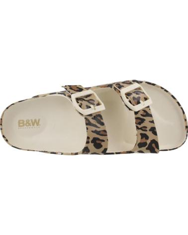 BW BREAK WALK CHANCLAS CON HEBILLAS DOBLES ESTAMPADO LEOPARDO BJSH391002 LEOPARD