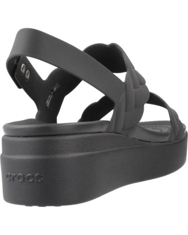 CROCS SANDALIAS BROOKLYN WOVEN CON PLATAFORMA BLACK