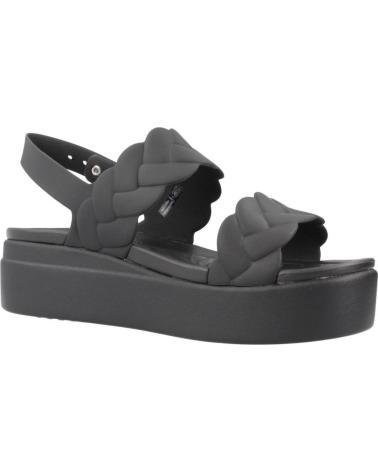 CROCS SANDALIAS BROOKLYN WOVEN CON PLATAFORMA BLACK