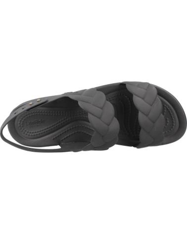 CROCS SANDALIAS BROOKLYN WOVEN CON PLATAFORMA BLACK