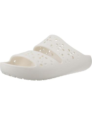 CROCS SANDALIAS CROCS CLASSIC CUT OUT FLORAL BLANCAS CHALK