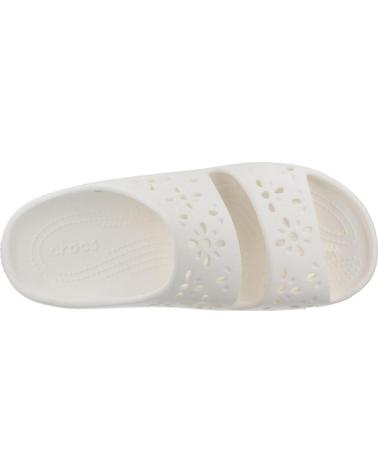 CROCS SANDALIAS CROCS CLASSIC CUT OUT FLORAL BLANCAS CHALK