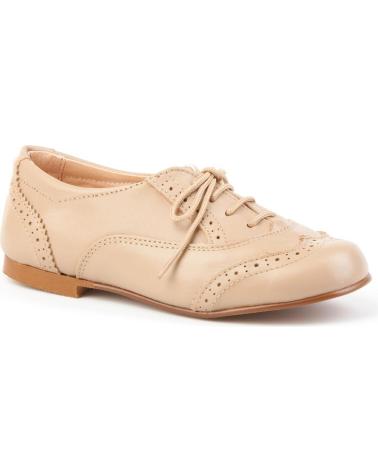 Sapatos de Menina ANGELITOS ZAPATO GALES PIEL 1394 CAMEL