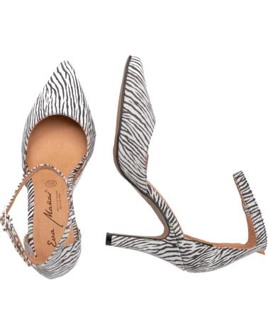Woman shoes EVA MAÑAS SALON FIESTA PIEL 1484 NEGRO