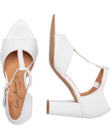 Woman shoes EVA MAÑAS SALON FIESTA PIEL 1486 BLANCO
