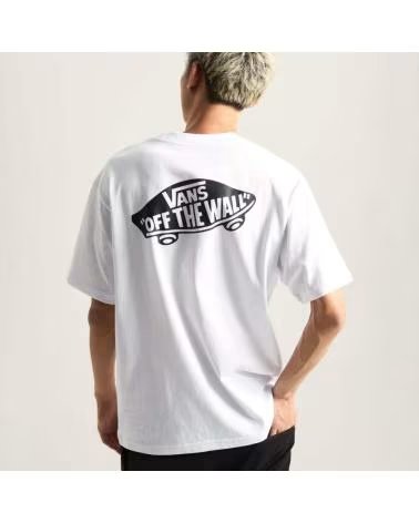 CAMISETA VANS OFF THE WALL LOOSE FIT STYLE 76 II BLANCA