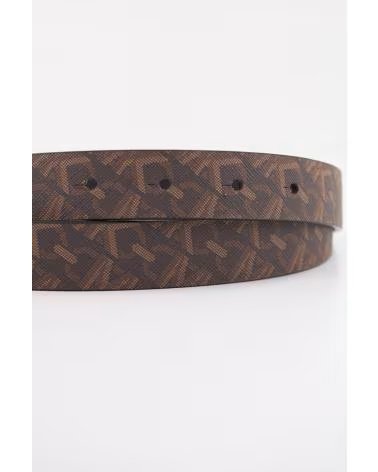 MICHAEL KORS CEINTURE RÉVERSIBLE AVEC BOUCLE LOGO MK BROWN