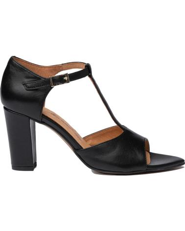 Sandalias de Mujer EVA MAÑAS SALON FIESTA PIEL 1486 NEGRO