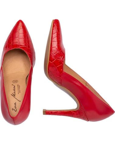 Zapatos-De-Tacón-De-Mujer-EVA-MAÑAS-SALON-FIESTA-ESCAMAS-PIEL-1490-ROJO