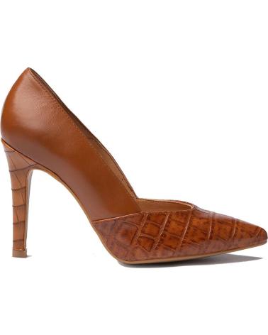 Zapatos de tacón de Mujer EVA MAÑAS SALON FIESTA ESCAMAS PIEL 1490 VISON