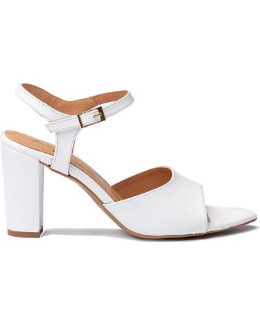 Sandalias de Mujer EVA MAÑAS SALON FIESTA PIEL 1487 BLANCO