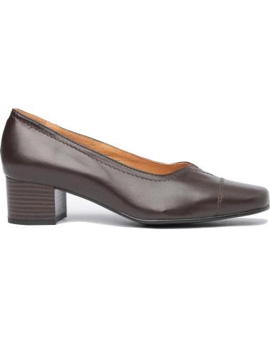 Zapatos de tacón de Mujer EVA MAÑAS SALON PIEL 1491 MARRON