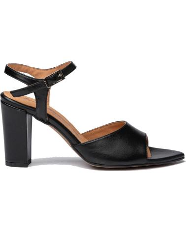 Sandalias de Mujer EVA MAÑAS SALON FIESTA PIEL 1487 NEGRO