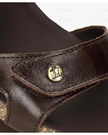 PANAMA JACK SANDALIAS DE CUÑA JULIA EN PIEL NAPA MARRON