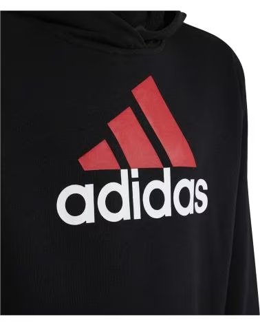 ADIDAS FELPA CON CAPPUCCIO ADIDAS CON LOGO FRONTALE NEGRO