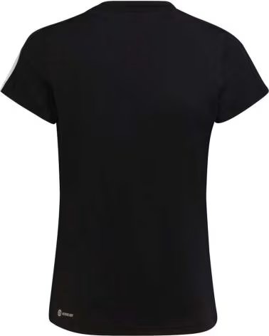 ADIDAS T-SHIRT A MANICHE CORTE CON STRISCE LATERALI NEGRO